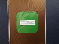 Duo-karton Passe-partoutkaarten bruin/groen vierkant